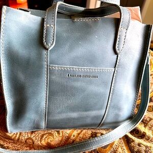 Portland Leather Goods small Lola in Aqua